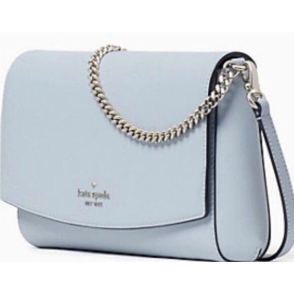 Kate Spade RETAIL‎ $279 | Greer Leather Crossbody Bag | Color: Ocean Blue - Picture 1 of 16